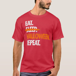 Camiseta Eat Sleep Halloween Repeat Funny 