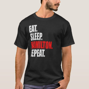Camiseta Eat Sleep Hamilton Repea Hamilton