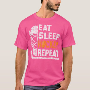 Camiseta Eat Sleep Hockey Repea Juventud en Hockey sobre Hi