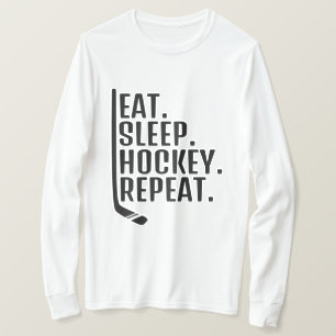 Camiseta Eat Sleep Hockey Repeat