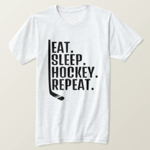 Camiseta Eat Sleep Hockey Repeat