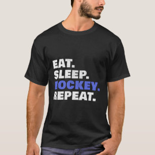 Camiseta Eat Sleep Hockey Repetir Hockey