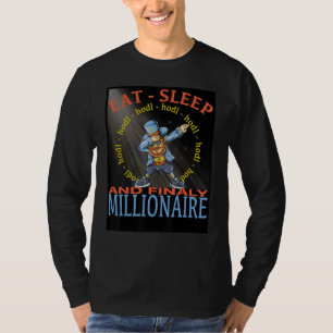 Camiseta Eat Sleep Hodl Finalmente Millionaire