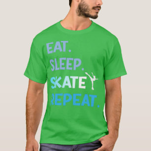 Camiseta Eat Sleep Ice Skating Dance Figure Unlimited Repea