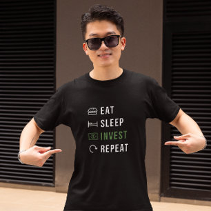 Camiseta Eat Sleep Invest Repeat Capital Investor