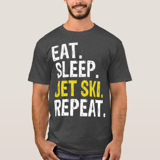 Camiseta Eat Sleep Jet Ski Repetir el esquí 1