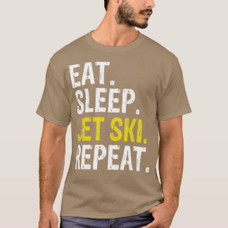 Camiseta Eat Sleep Jet Ski Repetir esquí