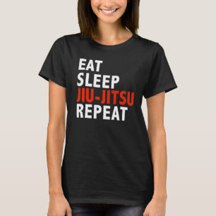 Camiseta Eat Sleep Jiu Jitsu Brasileño Jiu Jitsu