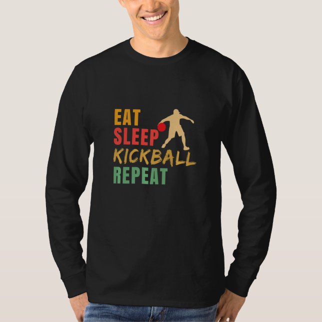 Camiseta Eat Sleep Kickball Repeat Kickball Kickball Player (Anverso)