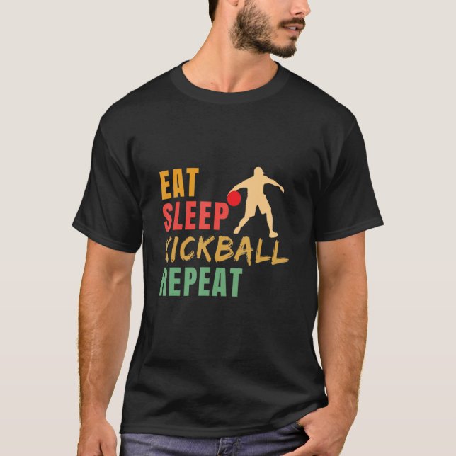 Camiseta Eat Sleep Kickball Repeat Kickball Kickball Player (Anverso)
