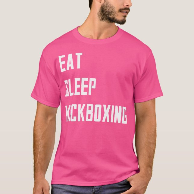 Camiseta Eat Sleep Kickboxing (Anverso)