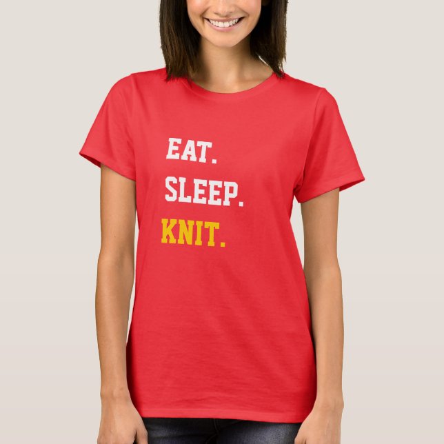 Camiseta Eat Sleep Knit (Anverso)