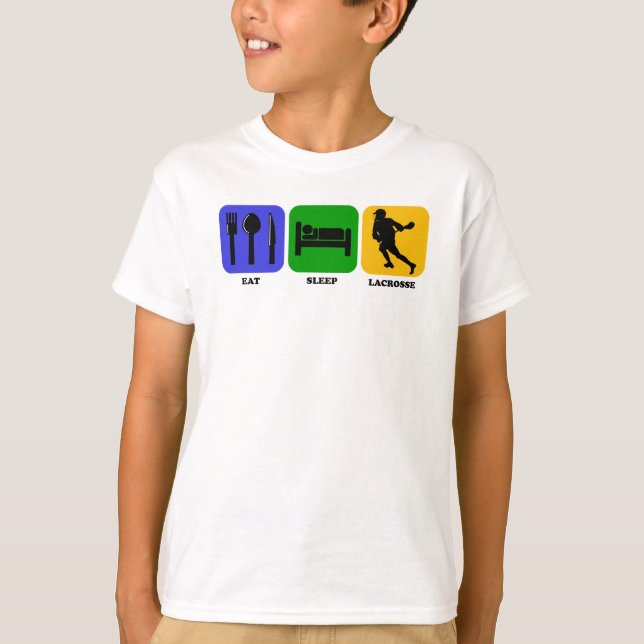 Camiseta Eat Sleep Lacrosse (Anverso)