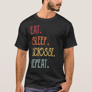 Camiseta Eat Sleep Lacrosse Repeat