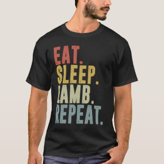 Camiseta Eat Sleep Lamb Repeat  Lambing