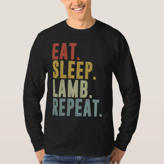 Camiseta Eat Sleep Lamb Repeat  Lambing