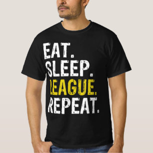 Camiseta Eat Sleep League Repeat Sports Game Gaming Gift 