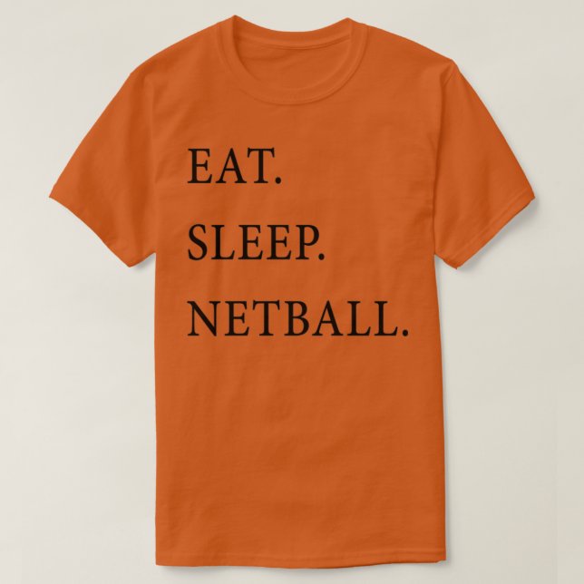 Camiseta Eat Sleep Netball (Diseño del anverso)