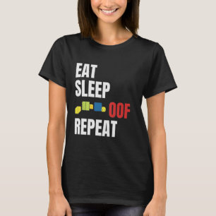 Camiseta Eat Sleep Of Repeat Funny Meme Gamers Gift Idea