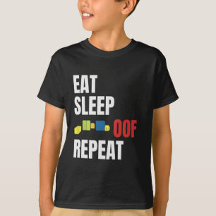 Camiseta Eat Sleep Of Repeat Funny Meme Gamers Gift Idea