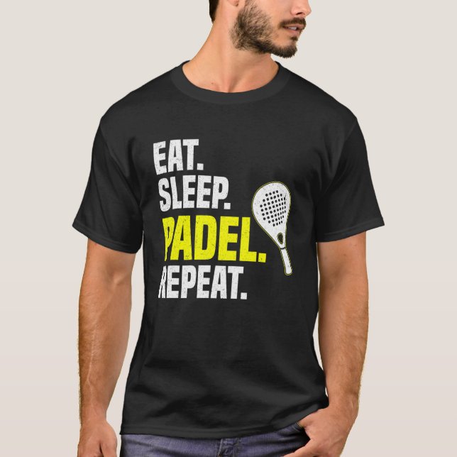 Camiseta Eat Sleep Padel Repeat (Anverso)