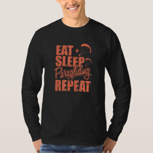 Camiseta Eat Sleep Parapente Repetir el deporte extremo