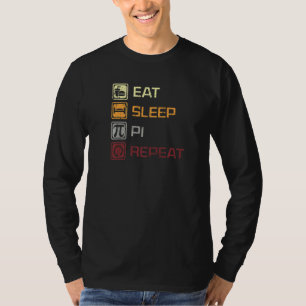 Camiseta Eat Sleep Pi Repeat Day 3 14 March 14th Math Vinta