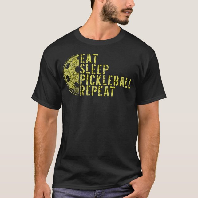 Camiseta Eat Sleep Pickleball Repeat Funny Pickleball Playe (Anverso)