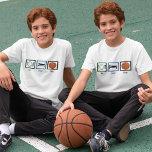 Camiseta Eat Sleep Play Basketball Funny Niños Deportivos<br><div class="desc">Camiseta de los chicos de básquetbol Sleep Play para un chico al que le encanta jugar deportes todo el día.</div>
