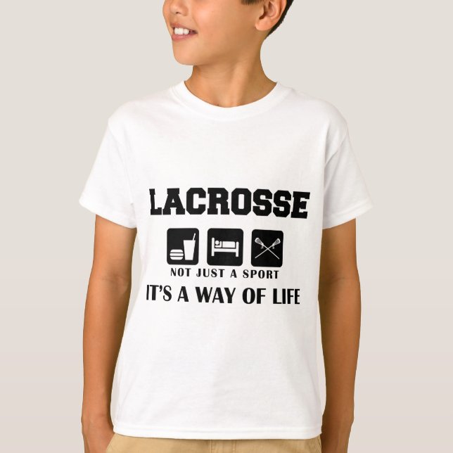 Camiseta Eat Sleep Play LaCrosse (Anverso)