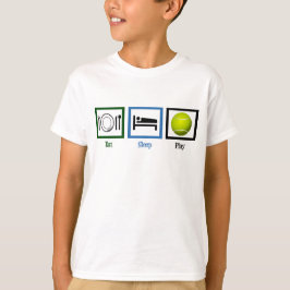 Camiseta Eat Sleep Play Tennis Kids