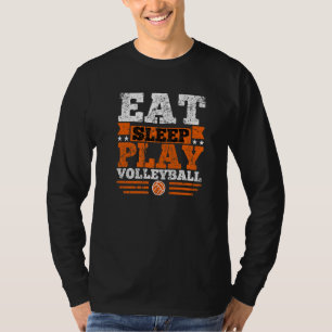 Camiseta Eat Sleep Play Volleyball Vintage