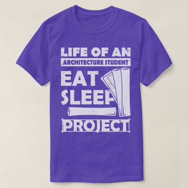 Camiseta Eat Sleep Project Architecture Student Gift (Diseño del anverso)