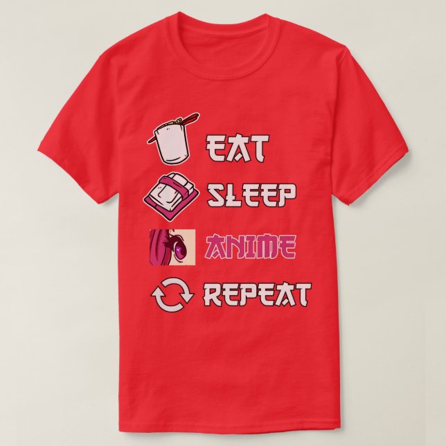 Camiseta Eat Sleep Repeat Merch Ramen Otaku Gift (Diseño del anverso)