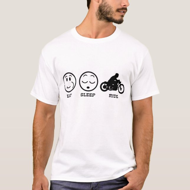 Camiseta Eat Sleep Ride (Anverso)