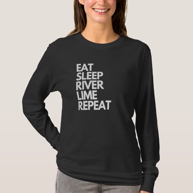 Camiseta Eat Sleep River Lime Repeat Trinidad and Tobago 1 (Anverso)