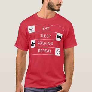 Camiseta Eat sleep rowing repeat Rower Sports 2