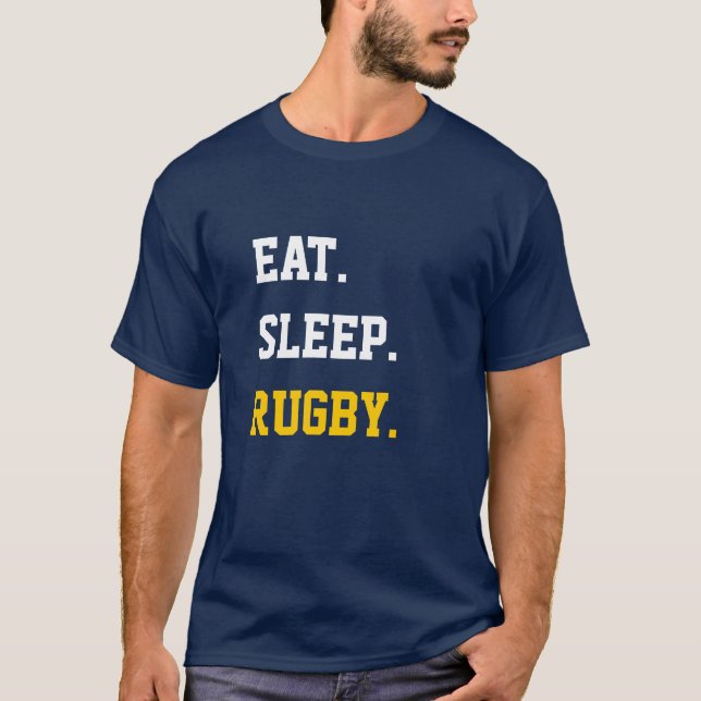 Camiseta Eat Sleep Rugby (Anverso)