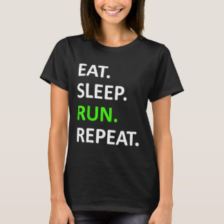 Camiseta Eat Sleep Run Repeat Shirny Funny Runner Shirner