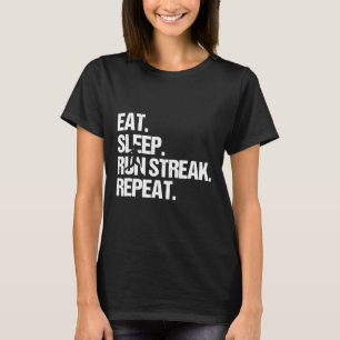 Camiseta Eat Sleep Run Streak Running Marathon