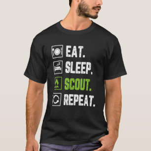 Camiseta Eat Sleep Scout Repetir Scouts Scout Life Campin