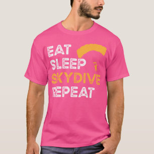 Camiseta Eat Sleep Skydive Repetir El Paracaidismo Y El Buc