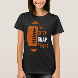 Camiseta Eat Sleep Snap Repetir Fútbol Hombres Mujeres Niño