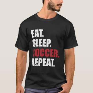 Camiseta Eat Sleep Soccer Repeat
