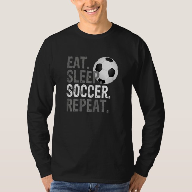 Camiseta Eat Sleep Soccer Repeat - Soccer Graphic_3 (Anverso)