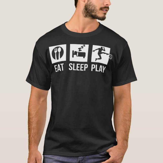 Camiseta Eat Sleep Soccer sporty  (Anverso)