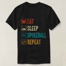 Eat Sleep spikeball Repetir diseño retro vintage