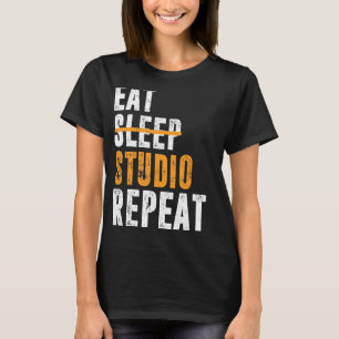 Camiseta Eat Sleep Studio Repeat Architect Designer Archite
