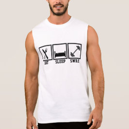 Camiseta Eat Sleep Swap Levante Pesos de Gimnasio