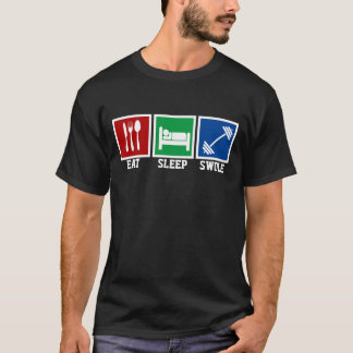 Camiseta Eat Sleep Swap Levante Pesos de Gimnasio